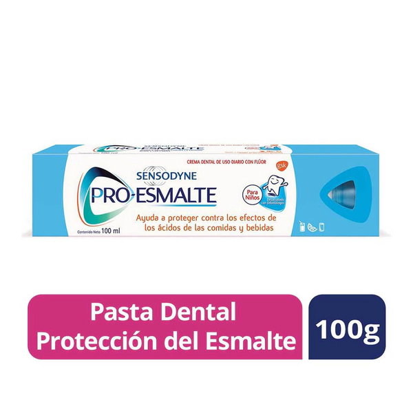 Pasta dental pro esmalte para niños de uso diario + 6 años 100 gr