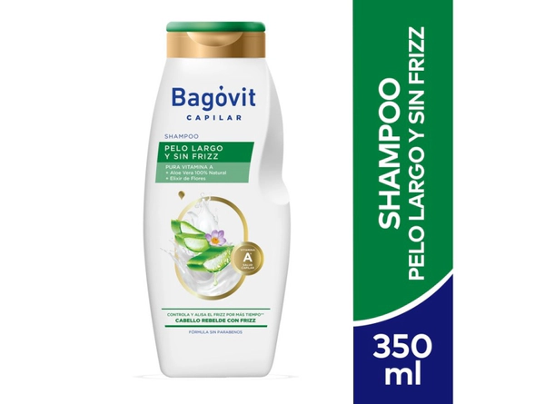 Shampoo Bagovit capilar Pelo largo y sin frizz x350ml