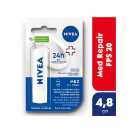 Protector Labial Humectante Nivea Derma Care Fps20 4,8 Gr