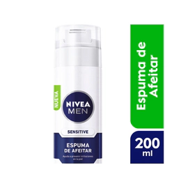Espuma De Afeitar Nivea Men Sensitive Para Piel Sensible X 200 Ml