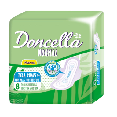 Toallas Femeninas Doncella Normal Con Alas Con Perfume 8 Un