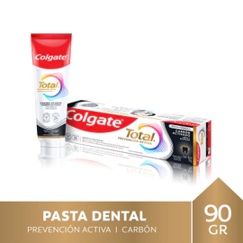 Pasta Dental Colgate Total Carbón Activado con Flúor 90 Gr