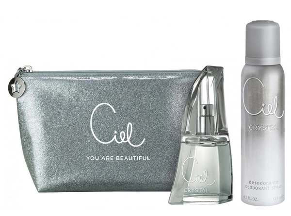 Ciel Crystal Edp x50ml +Deo 123ml+Necessaire