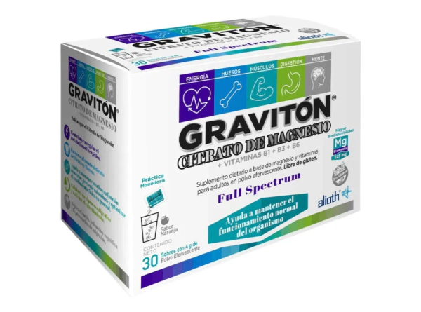 Graviton Citrato De Magnesio Suplemento Dietario X 30 Sobres