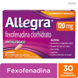 Allegra 120 Mg 30 Comprimidos