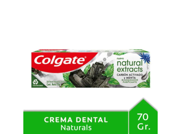 Crema Dental Colgate Natural Extracts Con Carbon Activado 70 Gr