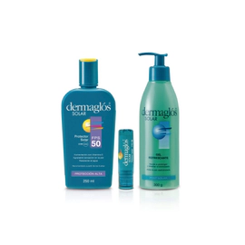 Kit Protector Solar Completo Dermaglós Con Labial