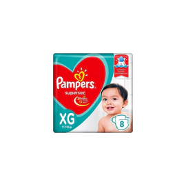 Pañales Pampers Supersec Regular Talle Xg X8Un