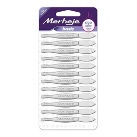 Merheje Pinza De Depilar Punta Recta Blister X 12 Unidades