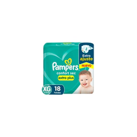 Pañales Pampers Confort Sec Talle Xg Xtr X18