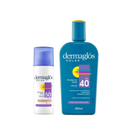 Dermaglós Combo Protección Solar Corporal Y Facial Tono 1 Claro