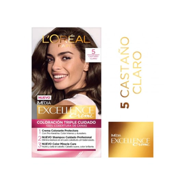 Tintura Permanente Excellence Creme 5 Castaño Claro X 47Gr