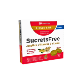 Sucrets Free Ginger Grip 9 Caramelos