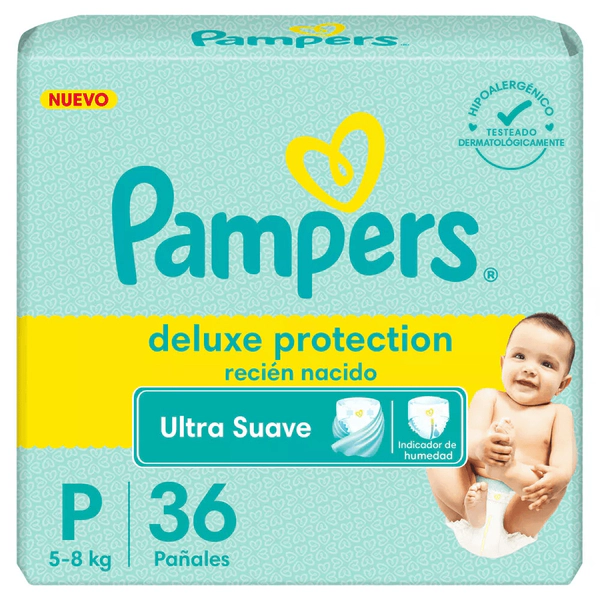 Pampers Pañales Deluxe Protection Talle Pequenos 36 Unidades
