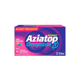 Aziatop Advanced Omeprazol 20 Mg 14 Cápsulas