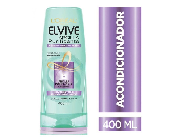 Acondicionador Arcilla Purificante Elvive L´Oréal Paris 400ml