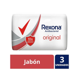 Jabón Antibacterial Rexona Original X90G X3Un