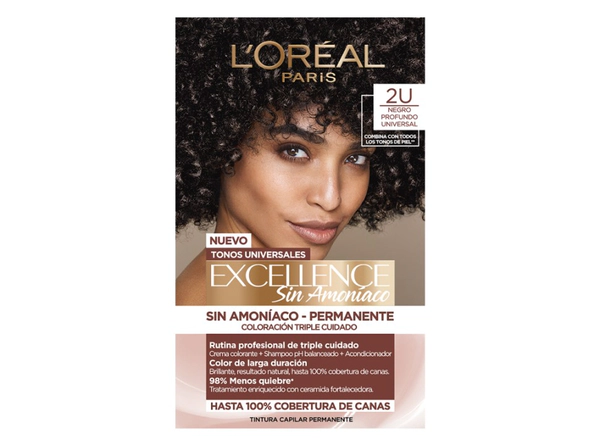 Kit Tintura Excellence Sin Amoníaco Tono 2U Negro Claro Universal
