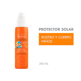 Protector Solar Avene Especial Niños En Spray Spf 50+ 200Ml