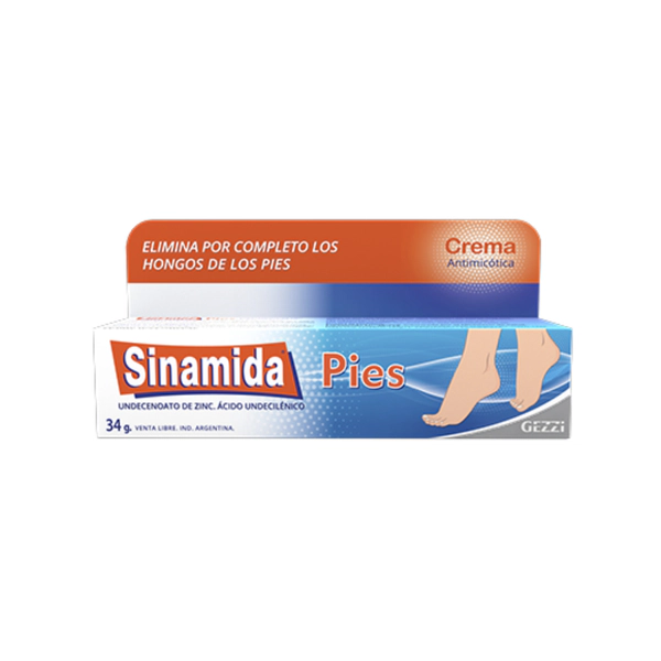 Sinamida Econazol Pies Antimicótico X34gr