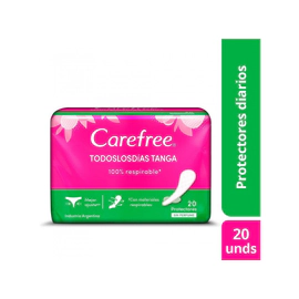 Protectores Diarios Carefree Tanga Sin Perf 20 Un