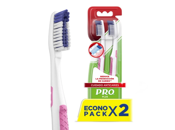 Oral B Cepillo Dental Pro Doble Acción Mayor Alcance 2 X 1