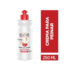 Crema Para Peinar Elvive Reparación Total 5 Keratina X250Ml