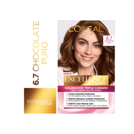 Tintura Permanente Excellence Creme 67 Chocolate Puro X47Gr