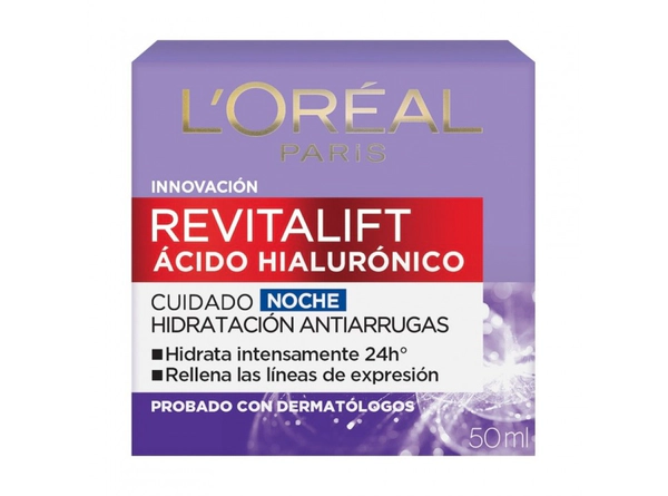 Crema Noche L´Oréal Paris Revitalift Acido Hialulronico x 50ml