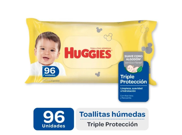 Toallas Humedas Huggies Clasico Y Cotidiano x96un