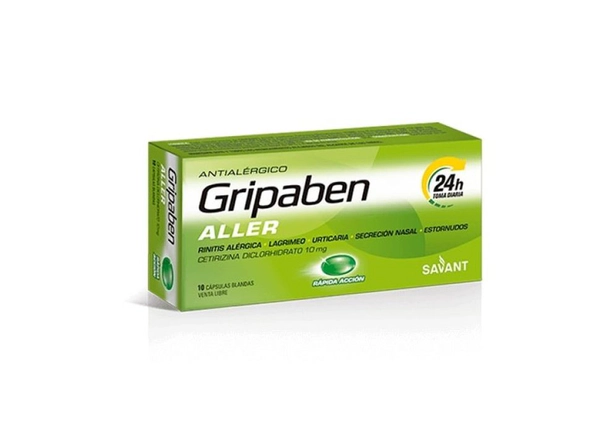 GRIPABEN ALLER antialégico 10 mg x 10 caps