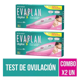 Evaplan Digital 7 Tests Ovulación Dias Fertiles Combo X 2 Un