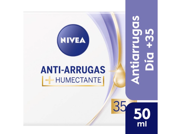 Crema Facial Nivea Antiarrugas Humectante 35+ 50 Ml