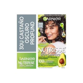 Kit Tintura Nutrisse Ultra Cobertura Tono 30 Castaño Oscuro Profundo