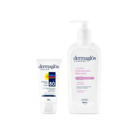 Dermaglós Combo Protección Solar Fps 80 Hidratación Esencial