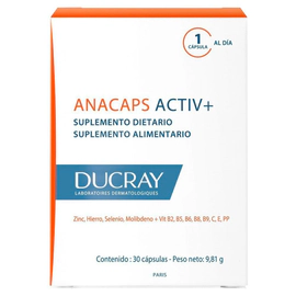 Suplemento Dietario Ducray Anacaps Activ + 30 Caps