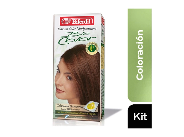 Coloración Bio Kit 6.7 Rubio Oscuro Chocolate Biferdil