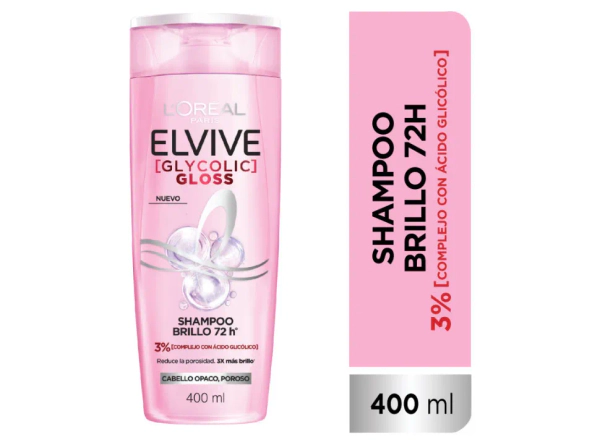 Shampoo Elvive Glycolic Gloss x400ml