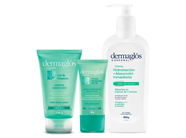 Dermaglós Combo Facial Y Corporal Piel Mixta A Grasa