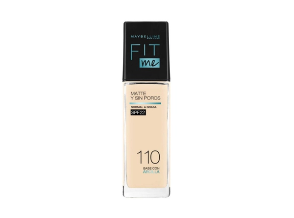 Base Maquillaje Maybelline FitMe Matte+Poraless 110 Porcelain x30ml