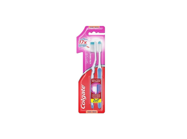 Colgate Cepillo Dental Slim Soft Ultra Compact Head 2unid