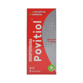 Povitiol Antiseptico Iodopovidona Solución Tópica 10% 60 Ml