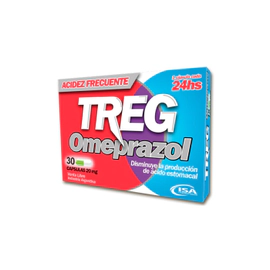 Treg Omeprazol 20 Mg 30 Cápsulas