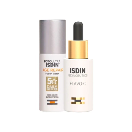 Isdin Combo Flavo-C Serum Antiedad + Fotoultra Age Repair Fusion Water Fps50