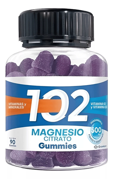 102 Magnesio Citrato Vitaminas Y Minerales Gummies 90 Unidades