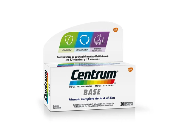 Suplemento Vitaminico Centrum Base x30cmp