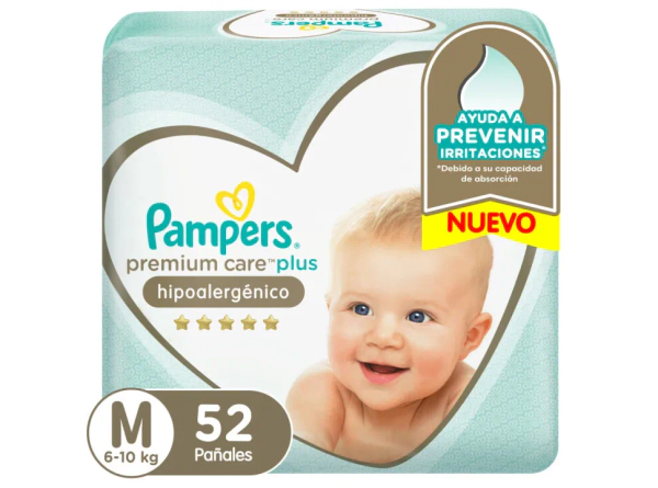 Pañales Premium Care M x 52U