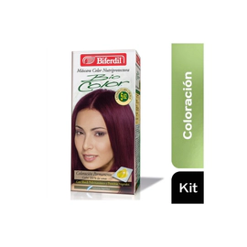 Coloración Biferdil Bio Kit 5.62 Castaño Claro Ciruela