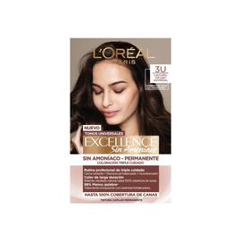 Kit Tintura Excellence Sin Amoníaco Tono 3U Castaño Oscuro Universal