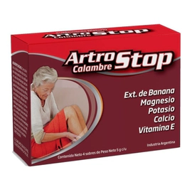 Artrostop Calambres Suplemento Dietario 4 Sobres